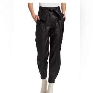 Derek Lam Black Faux Leather Pants
